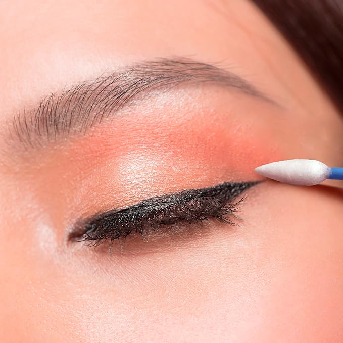 Fran Wilson EYE TEES COTTON TIPS 80 Count (6 PACK) - Precision Makeup Applicator, Double-sided Swabs with Pointed and Rounded Ends for Perfect Blending, Effective Cleaning and Precise Touch-ups