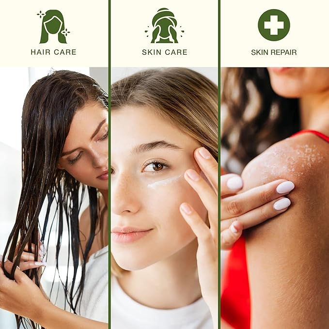 Amazing Aloe Vera Gel - Freshly Cut, 100% Pure Aloe, Premium Quality, Vegan, Unscented - Natural Sunburn Relief, After Shave, Skin, Face & Hair Care 12oz