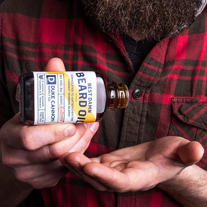 Duke Cannon Supply Co. Beard Care Collection for Men, Citrus Hefeweizen Scent - Featuring Premium 6 Fl oz. Beard Wash, 1.6 oz. Balm, & 3 oz. Oil, 3 Piece Set