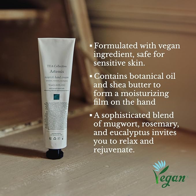 Artemis Nourish Hand Cream | Artemisia, Rosemary, Eucalyptus | 2.36 Fl Oz | Product of Korea