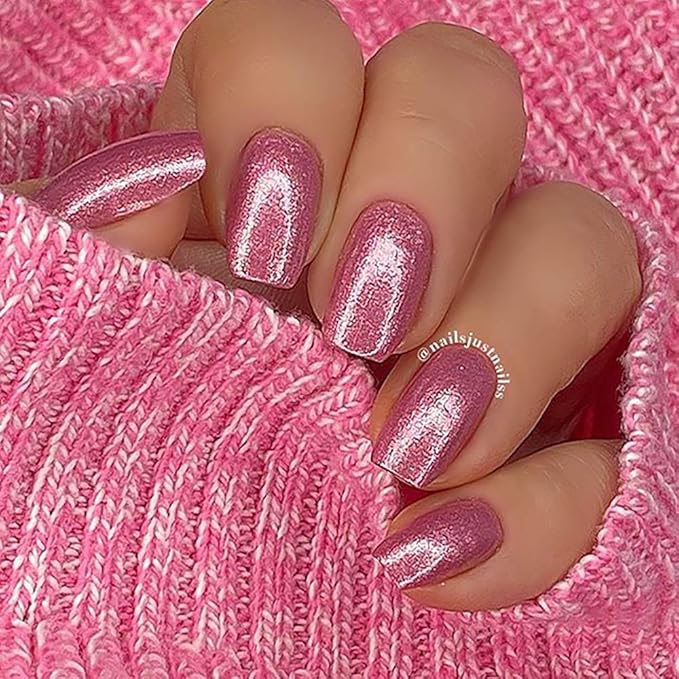 duri Nail Polish, 768 Shimmer Reef, Rouge Pink Metallic Shimmer, Full Coverage, Shiny Finish, Fast Drying, Lasting, 0.45 Fl Oz