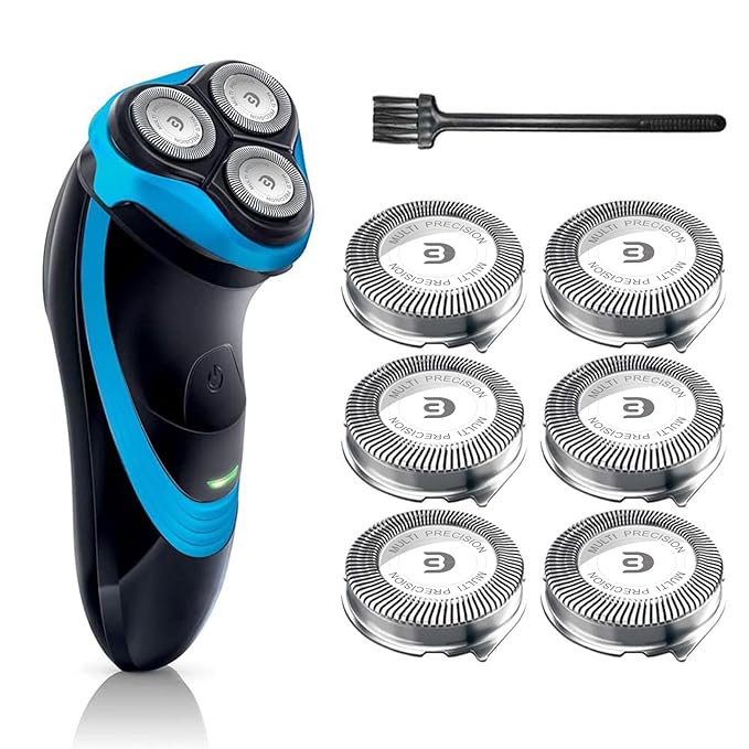 SH30 Replacement Heads for Philips Norelco Shaver Series 3000, 2000, 1000 and S1560, SH30 Blades for Philips Norelco 3900, 3600, 2400, 6 Pieces of Pack