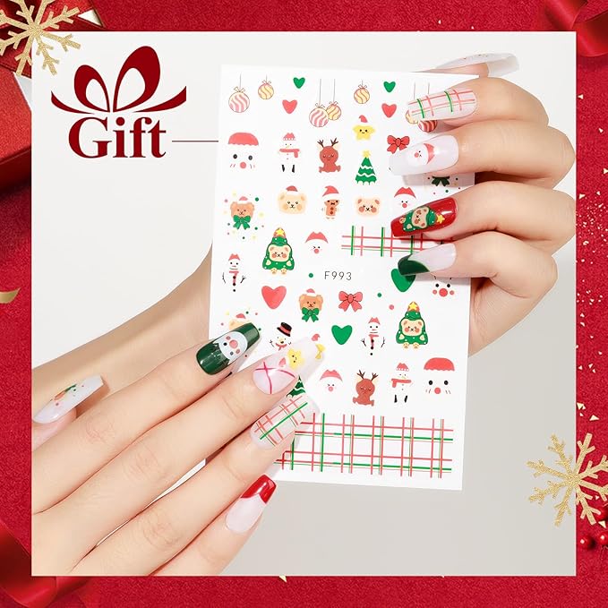 MIZHSE Gel Nail Polish Set, 6 Colors Sparkle Green Glitter Gold Silver Gel Polish Dark Green Dark Red Gel Polish Kits Soak Off Nail Art Manicure Home New Year Day Gifts for Ladies