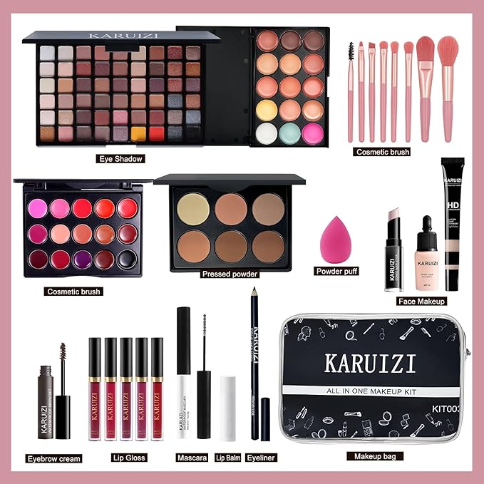 Makeup Set for Women & Girls, Travel & Beginner Kit, 8-12 Years (KIT003)