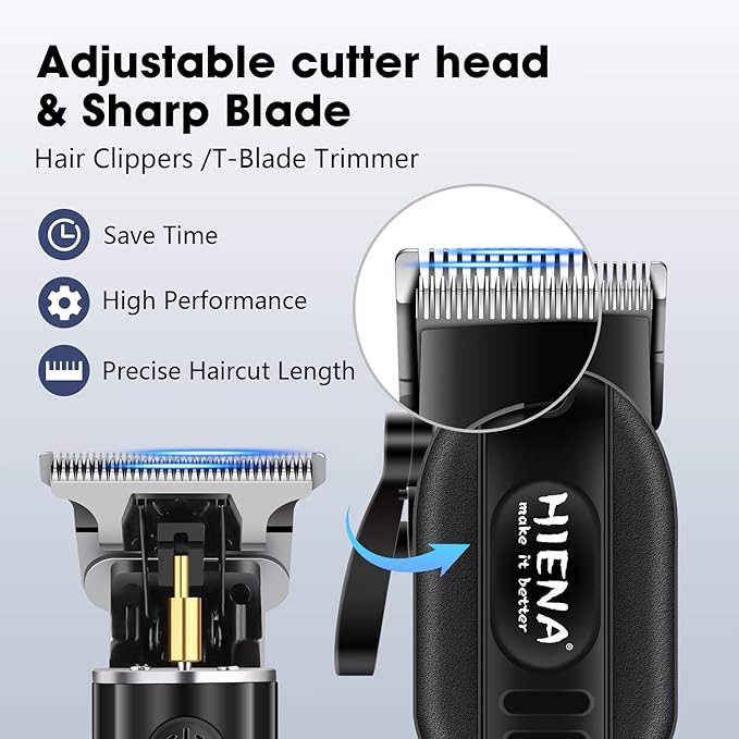 Professional Hair Clippers Set for Men,Cordless Rechargeable Clippers Set and Trimmers Kit, Haircut Clipper Set for Barbers with LED Display, Gifts for Men