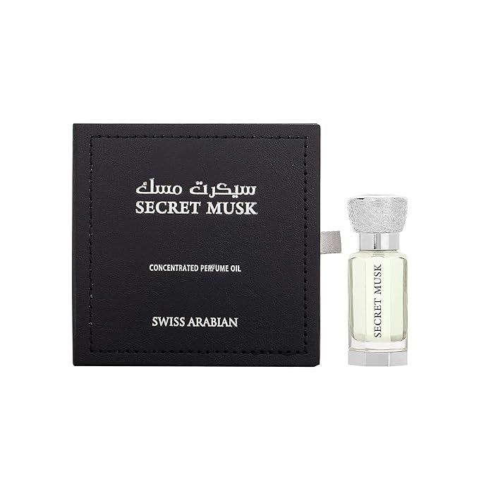 Swiss Arabian Secret Musk - Luxury Products From Dubai - Long Lasting, Addictive Personal Perfume Oil Fragrance - A Seductive Signature Aroma - 0.4 Oz