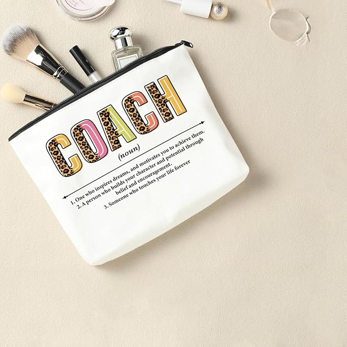 2 Coach Makeup Bags - Best Team Gifts for Coach Appreciation, Christmas or Travel