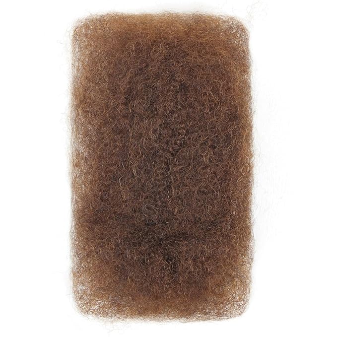 Afro Kinkys Bulk Human Hair, 16 inch 50 Gram 4c Curly Hair for Permanent Sister Locs/Mini Twists/Braids Can Dye and Bleach (#4, 16Inch)