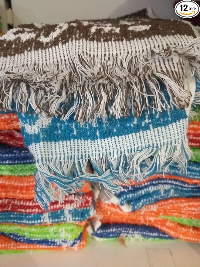 Jamaican Original Fringed Edged Face/Bath Rags (12pack)