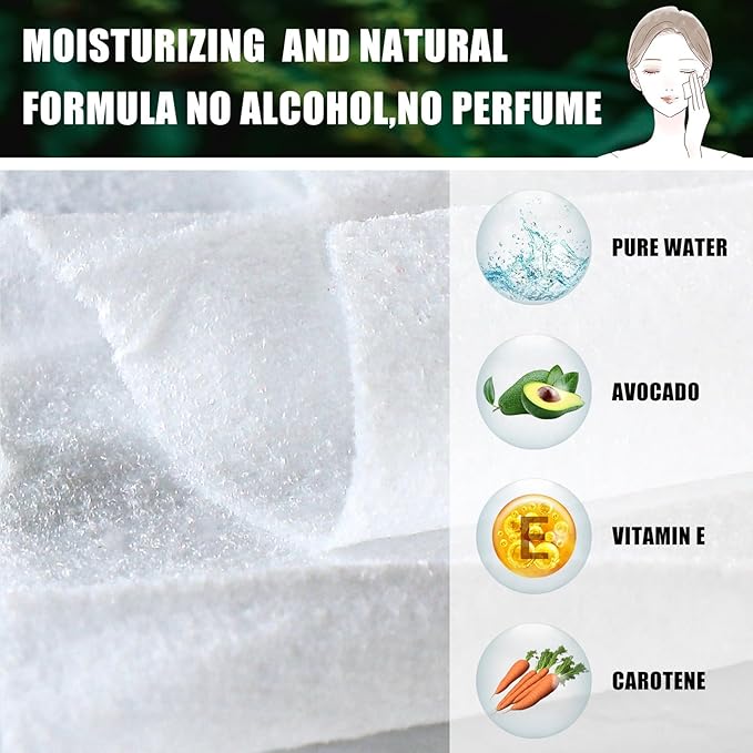 Ctosree 150 pcs Makeup Remover Wipes Bulk Individually Wrapped Makeup Wipes Single Remover Cloth Facial Cleansing Pads for Mascara Lipstick Oil Dirt Face Skin Travel Hotel(White)