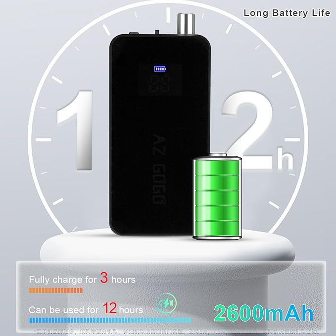 AZ GOGO Nail Drill Machine, 35000RPM Rechargeable Professional Portable Nail Drills for Acrylic Gel Nails - Low Noise & Low Vibration Coreless Motor E-File (Black)