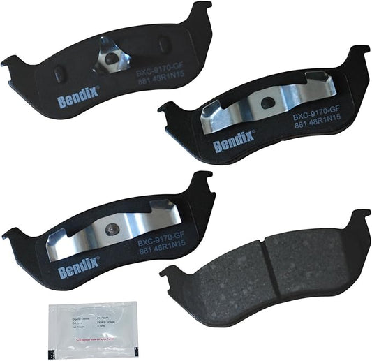 Bendix Priority1 CFC881 Ceramic Rear Brake Pads for Ford Explorer 2005-2002, Explorer Sport Trac 2003, Mercury Mountaineer 2005-2002