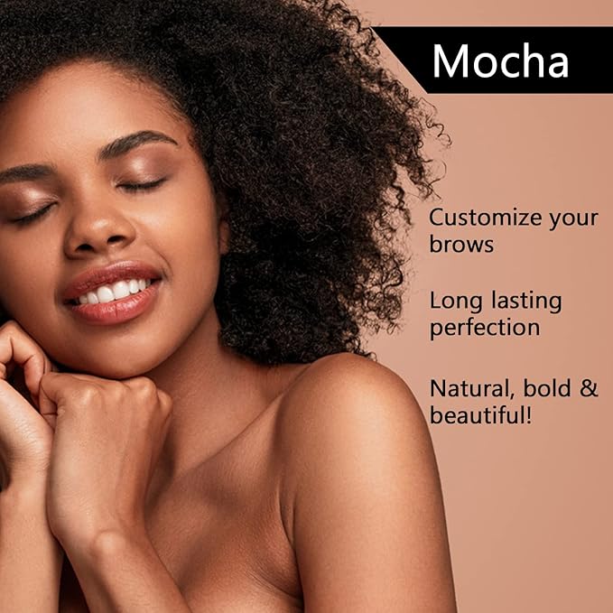 Mellow Cosmetics Brow Duo - Luminous Eyebrow Powder for Natural Looking, Voluminous Brows - Eyebrow Filler for Brows - Vegan Brow Definer - Mocha