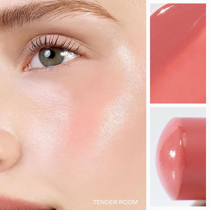 hince True Dimension Radiance Balm 10g - Shimmer Glow Face Highlighter Stick, Translucent Colors, Cream Blush Stick, Glass Skin in a Balm, Korean Beauty, Natural Makeup (TENDER ROOM, TP003)