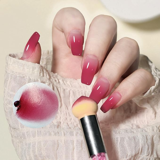 9 Color Pat Painting Gel Polish Set - Ombre Nail Art Gel Paint for Manicure Salon with Sponges