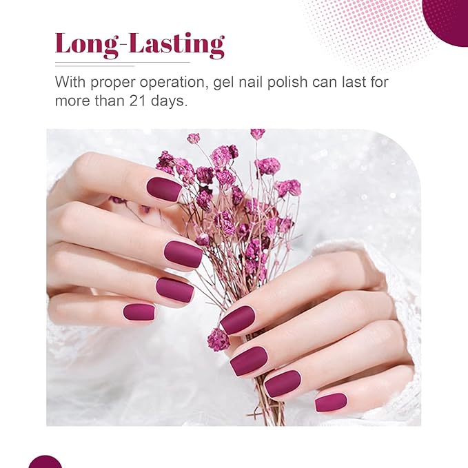 JODSONE 36 PCS Gel Nail Polish Starter Kit UV Light and Dark Series Gel Nail Set No Wipe Base Matte and Glossy Top Coat All Kinds of Manicure Tools