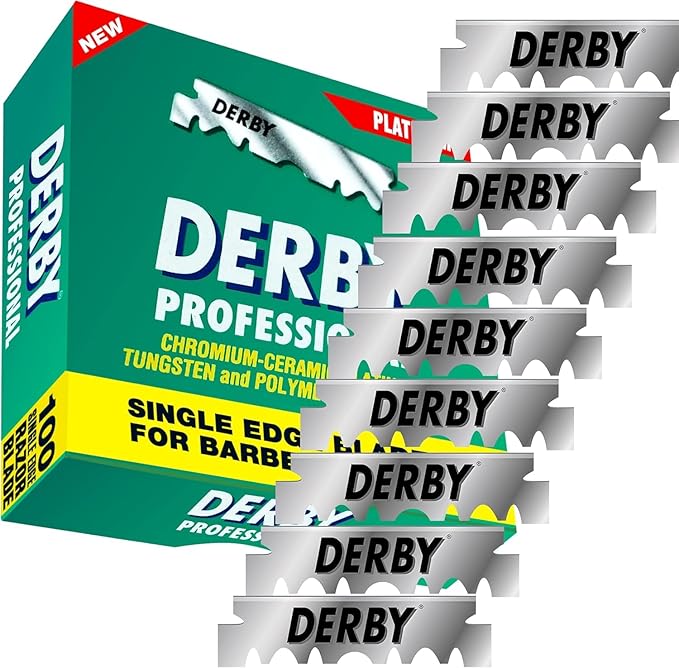 500 "Derby Professional" Single Edge Razor Blades for straight razor