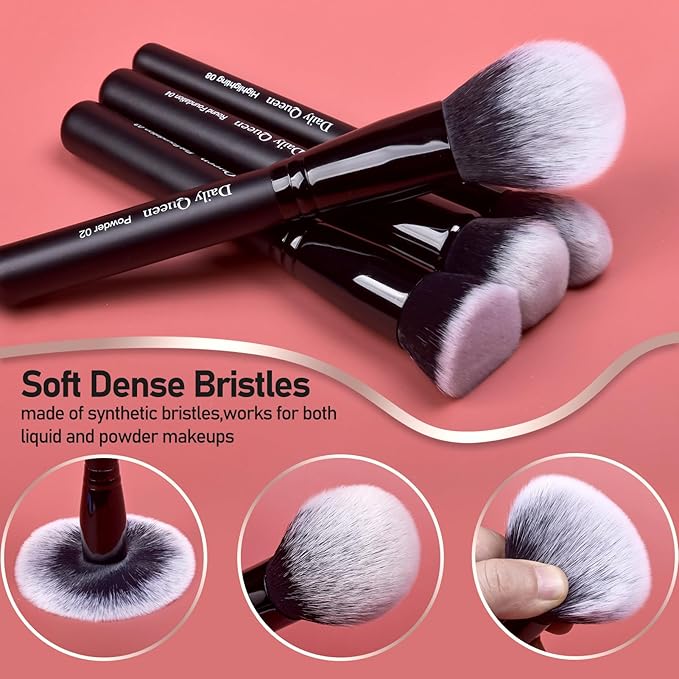 29pcs Black Professional Makeup Brush Set Kabuki Powder Concealers Eye shadows Blush Eyeliner Eyebrow Contour Eye blending Brushes