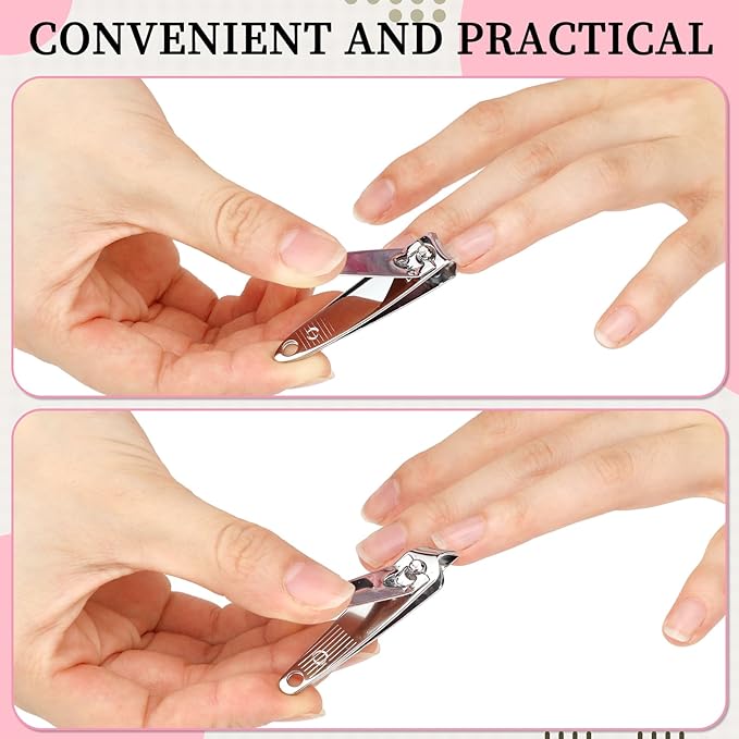 Gisafai 12 Set Thank You Employees Appreciation Gifts for Women Inspirational Manicure Set Nail Clipper Bulk for Nurse Week Gift Office Coworkers Customers Staff