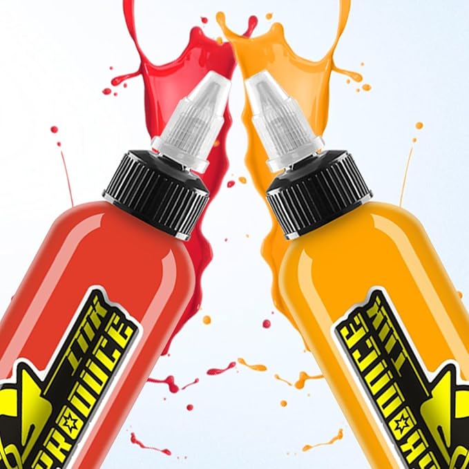 BaodeLi Professional Tattoo Ink Color Set 14 Colors with 30 ml 1/2oz per Bottle Tattoo Ink Set for Tattoo Artist and Beginners Tattoo Supplies