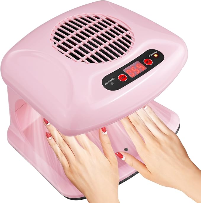 Nail Dryer Professional 300W Quick Drying Gentle Nail Dryer Fan for Regular Polish Acrylic Dip Powder Nail Dehydrator Primer with Hot & Cold Air Nail Tech for Home Salon