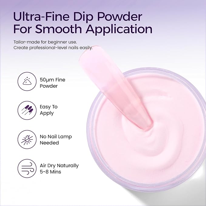 Dip Powder Nail Starter Kit: Dip Nail Powder Kit with 30 Colors Dip Powder Nude Pink Glitter Nails Dipping Powder Set with Nail Drill