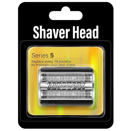 52B Replacement Shaver Head for Braun Series 5, Shaving Razor Head Suitable for Braun S5 5020, 5020s, 5030s, 5040, 5040s, 5050, 5050cc, 5070, 5070cc,5090cc, 5140s, 5145s, 5147s, 5190cc ect
