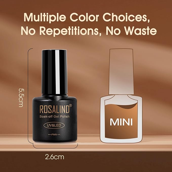 ROSALIND 24pcs Gel Polish Set with 4 Bottles of Base and Glossy Matte Glitter Top Coat Yellow Purple Blue Gel Nail Polish Set Bright Colors Gel Nail Set for Women