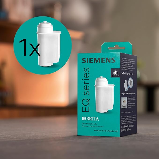 Siemens TZ70003 Water Filter for Espresso Machine TK7 Pack of 1 White