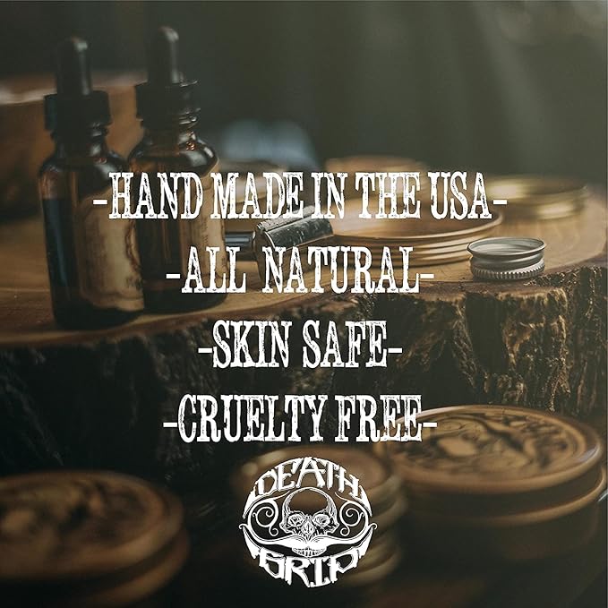 Bone Crusher Extra Strong Extra Firm Mustache Wax, Night Fury Wax Remover Oil, and Comb Set