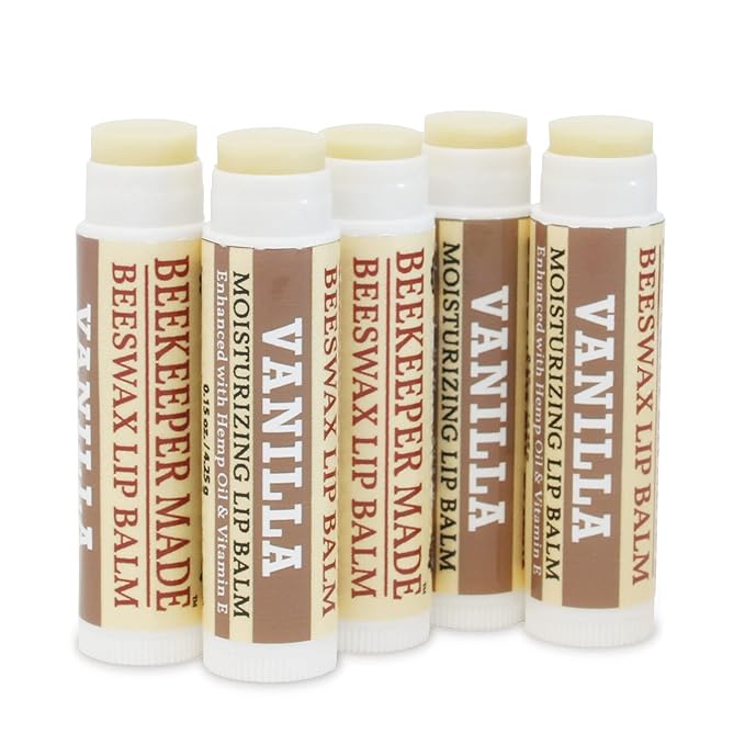 Beeswax Bulk Lip Balm, 40 Count | For Men, Women, and Children. Great for Gifts, Showers, & More (Vanilla)