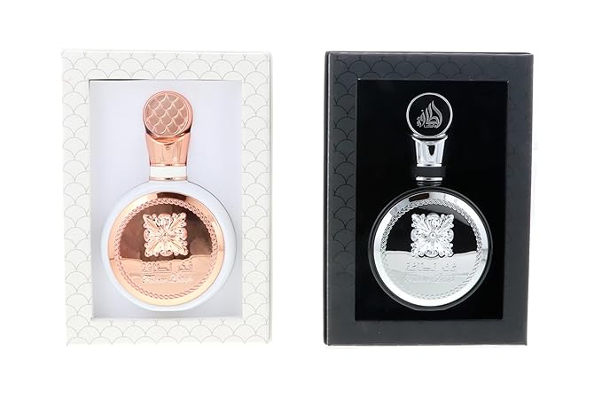 Lattafa Fakhar 2-Piece Set for Unisex (3.4 Oz Fakhar Eau De Parfum Spray for Men + 3.4 Oz Eau De Parfum Spray for Women)