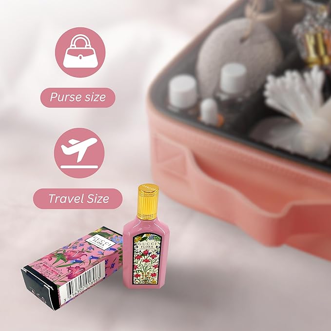 Gucci Flora Gorgeous Gardenia Perfume for Women EDP Mini Splash Top 0.16 Fl Oz