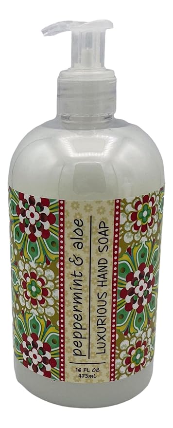Greenwich Bay Trading Co, Peppermint and Aloe, Hand Soap and Shea Butter Lotion Set, 16 Ounces Each