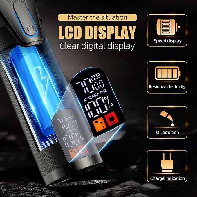 KIKIDO Professional Hair Clippers for Men,USB Rechargeable Hair Trimmer,Men's Grooming Kit for Hair, Face, Beard, for Barbers Shop & Home Use