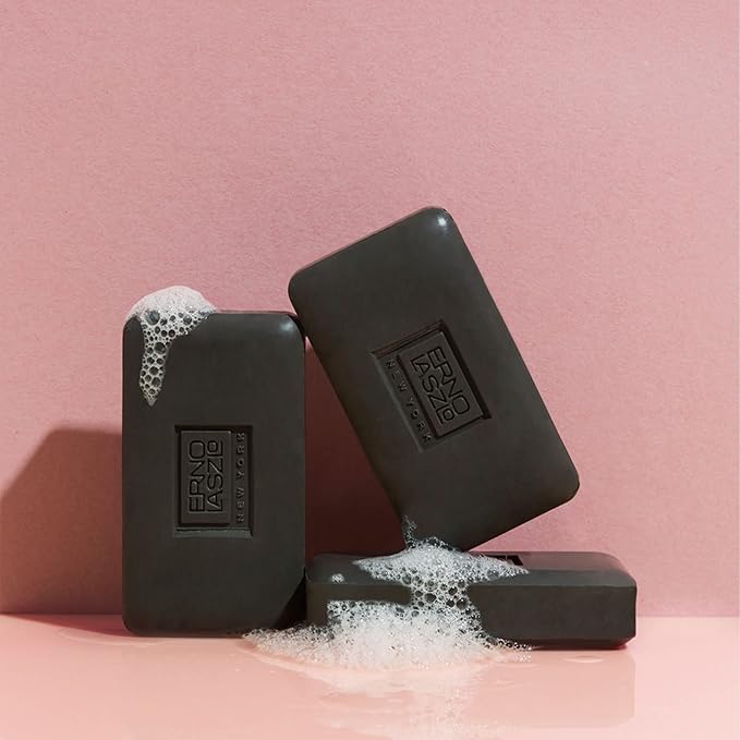 Erno Laszlo Sea Mud Deep Cleansing Bar for Skincare, Charcoal Cleansing Face Bar Purifies, Unclogs Pores, Absorbs Excess Oil, 1.7 Oz, Black