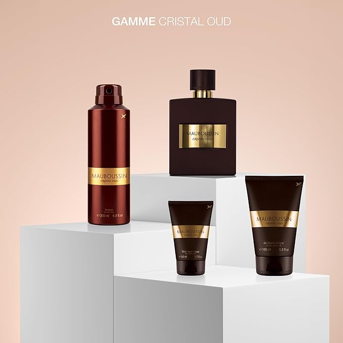 Mauboussin - Pour Lui Cristal Oud 100ml (3.3 Fl Oz) - Eau de Parfum for Men - Oriental Scent