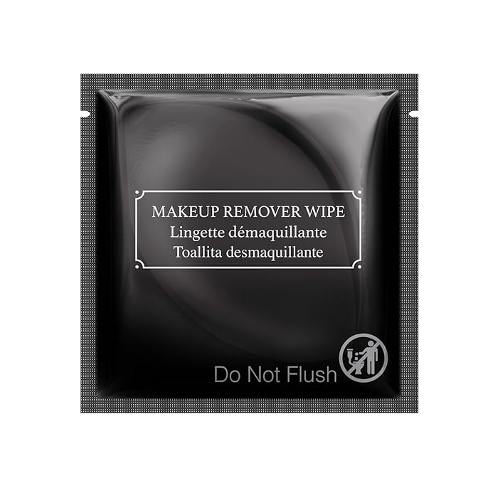 La Fresh Hotel Premium Paraben-Free Makeup Remover Wipes - Black, Light Flora Scent 8x6" Wet Wipes - 50 Wipes, Travel Essentials
