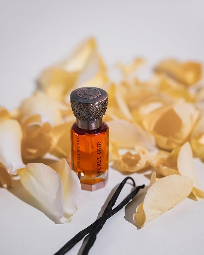 Swiss Arabian Secret Oud - Luxury Products From Dubai - Long Lasting And Addictive Personal Perfume Oil Fragrance - Seductive Signature Aroma - 0.4 Oz