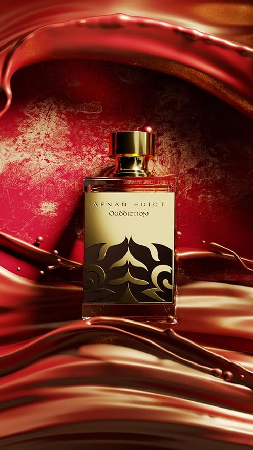 Afnan Edict Ouddiction Unisex Luxury Eau de Parfum Spray, 2.7 Fl. Oz – Opulent Oud & Amber Fragrance with Saffron & Leather