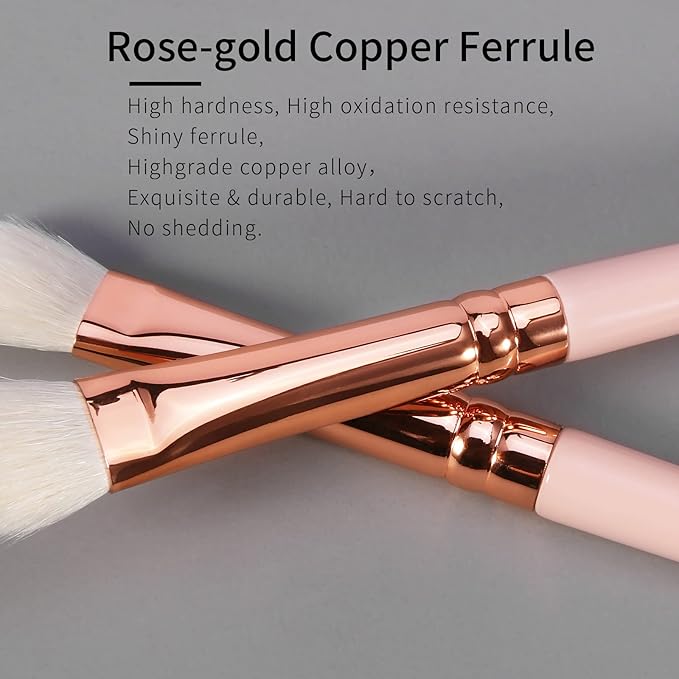 Natural Goat Hair Eyeshadow Brush, Medium Smudge Eye Shadow Brush, Shader Eye Shadow Brush, Eye Smudge Brush, Single Natural Hair Makeup Brush, Single Eyeshadow Brush Eyeshadow Blending Brush