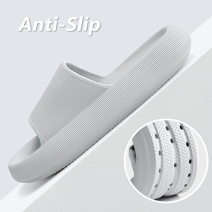 Menore Slippers for Women and Men Quick Drying, Parent-Child EVA Open Toe Soft Slippers, Non-Slip Soft Shower Spa Bath Pool Gym Beach House Sandals for Indoor & Outdoor