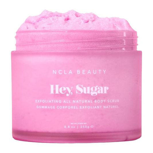 NCLA - Hey, Sugar Body Scrub | Smooth, Exfoliate, Hydrate Skin | Shea, Mango + Cocoa Butters | Vegan, Cruelty-Free, Clean Skincare (Dragon Fruit; 250 g | 8.8 oz)