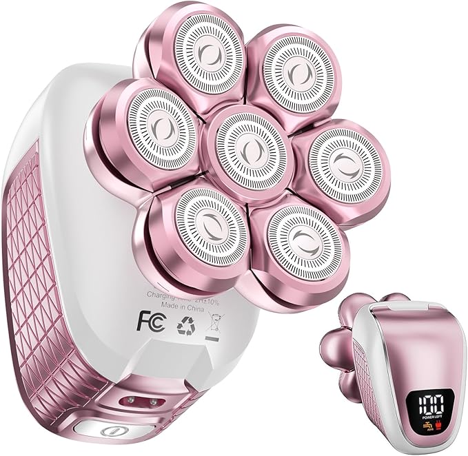 Electric Razors for Women, 5 in 1 Electric Shaver for Women, Cordless Painless Hair Remover for Legs Bikini Face Lips Hairs