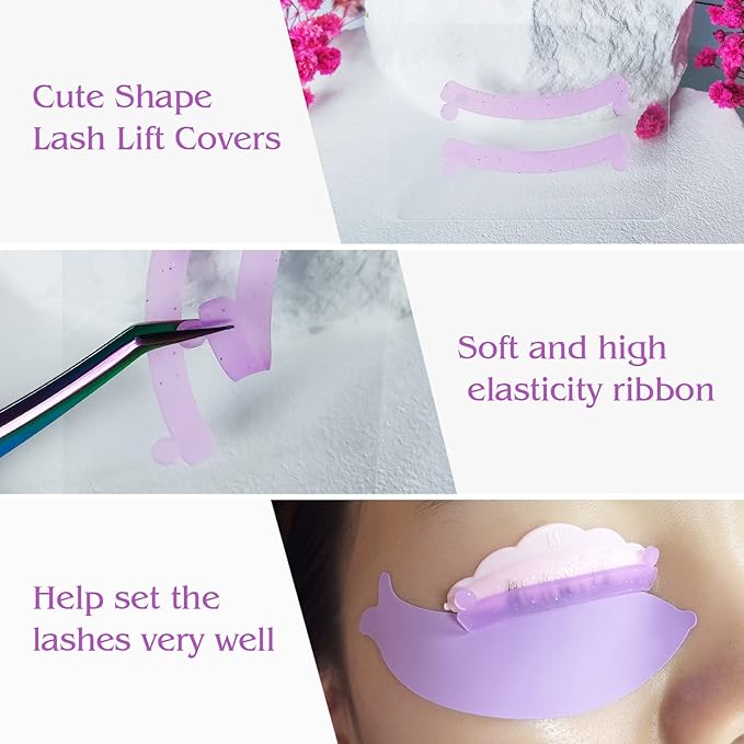 Lash Lift Glue Eyelash Lift Tools Kit Reusable Curler Soft Pads for Lash Lamination Get Perfectly Curled Lashes