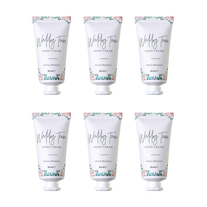 Pop Fizz Designs Bridesmaid Gifts- Wedding Team Hand Cream (6 pack)