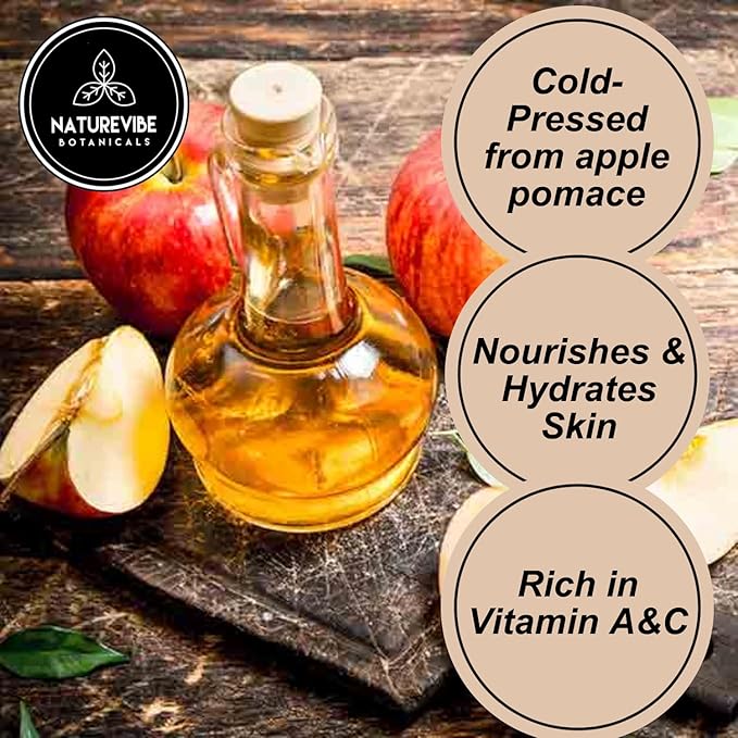 Naturevibe Botanicals Apple Oil 32 Ounces | 100% Pure and Natural | Great for Skin Care and Hair Care