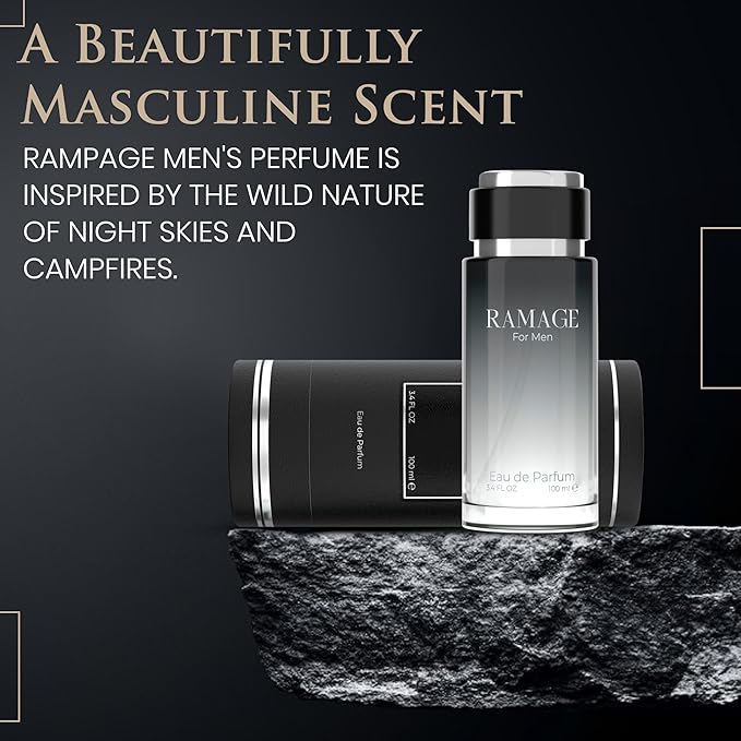 Mens Cologne - INSPIRED by SAUVAG Cologne For Men - Citrus, Woody, Amber, Aromatic, Vanilla, Fresh Spicy, Warm Spicy, Powdery, Balsamic, Sweet - (3.4 fl oz / 100 ML)