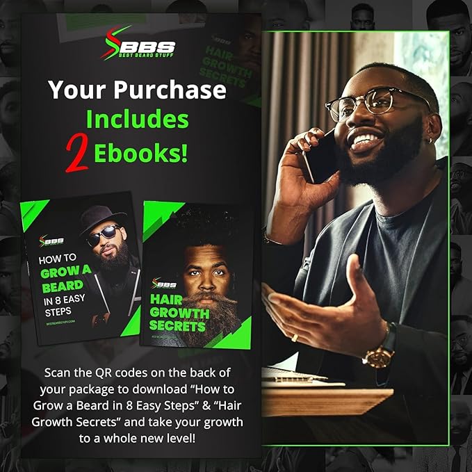 2X Thickening BIOTIN Beard Balm For Men & Mustache Wax for Beard Growth • Organic Beard Conditioner for Men & Beard Softener for Men • Beard Moisturizer for Men • Castor Oil Beard Wax for Men • USA