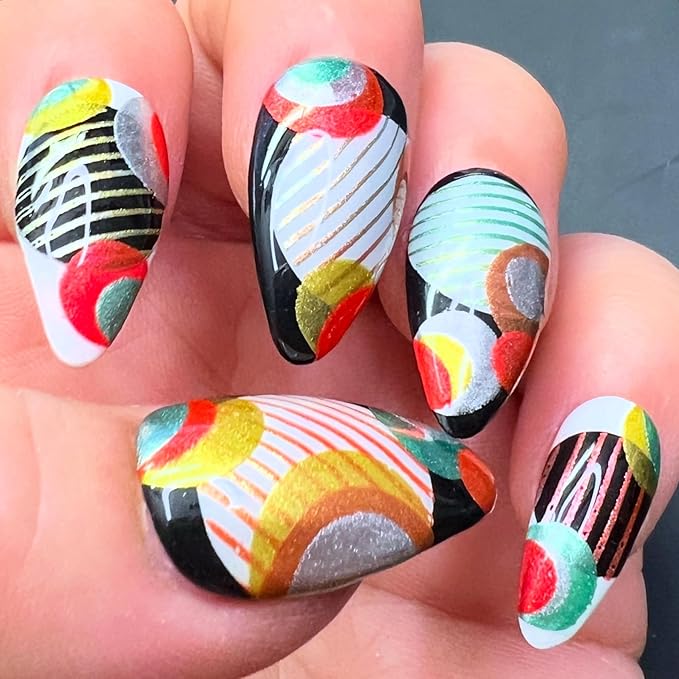 SheModern STICKY Metallic GOLD + SILVER + IRON Stamping Polishes (Set of 3) For Nail Art Design Air Dry Collection. More Transfer Time with Tacky Surface for Easy Adhere of Pigment, Glitter